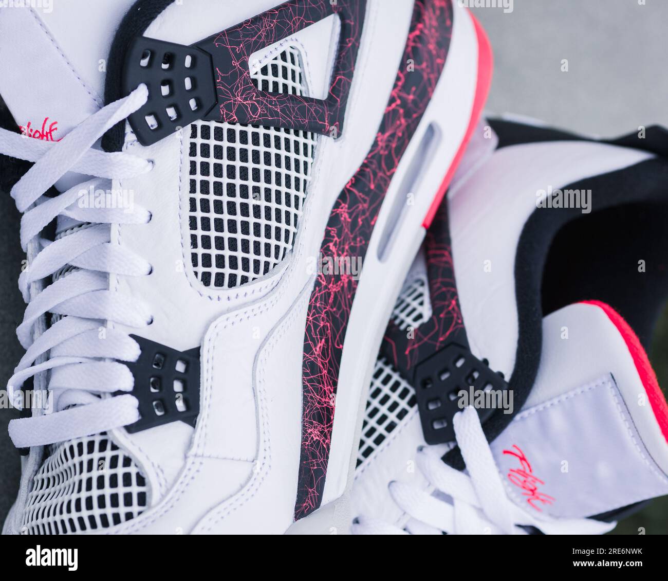 Details Zum Air Jordan Sneaker Stockfoto