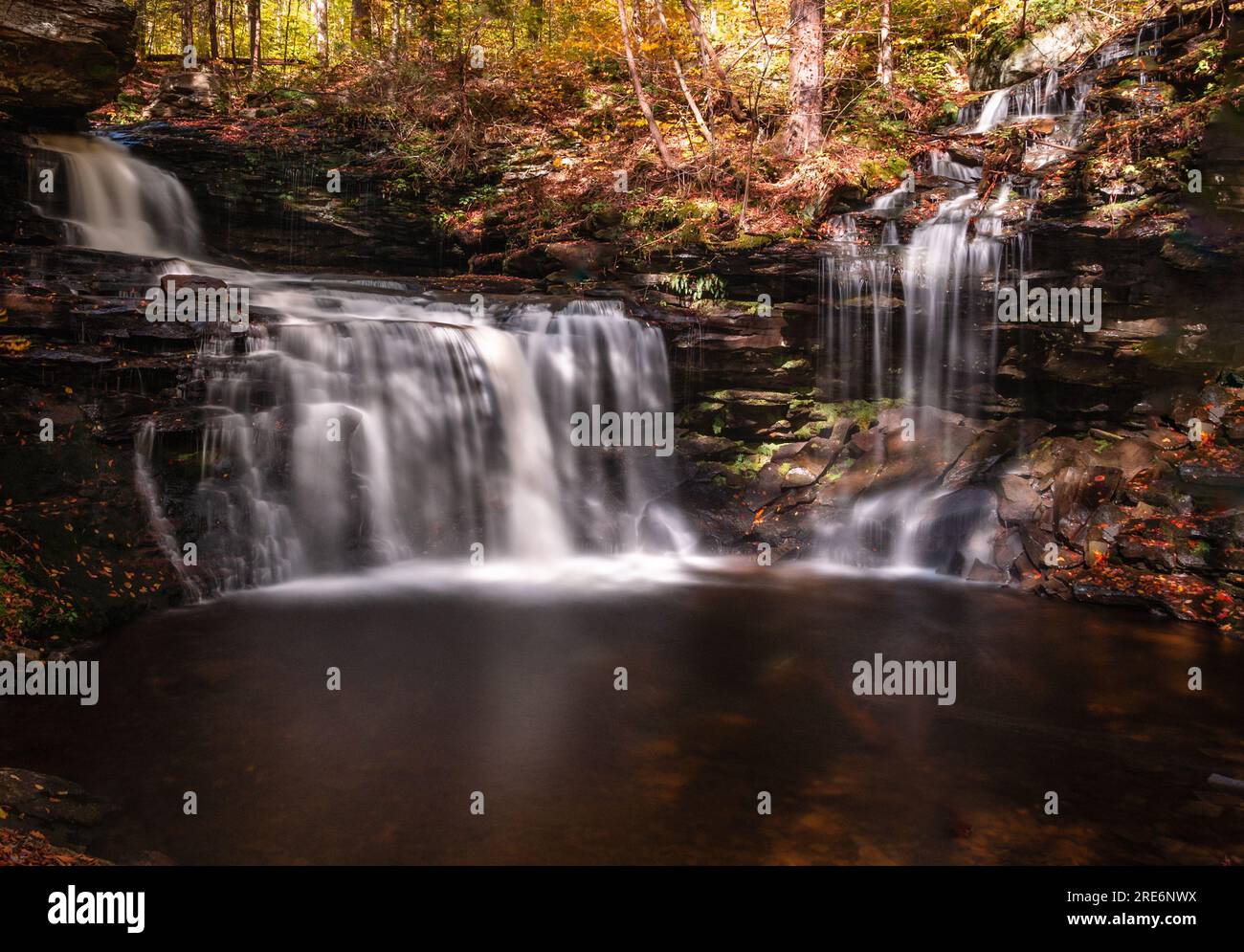 Einer der Wasserfälle bei Glenn Rickets Stockfoto