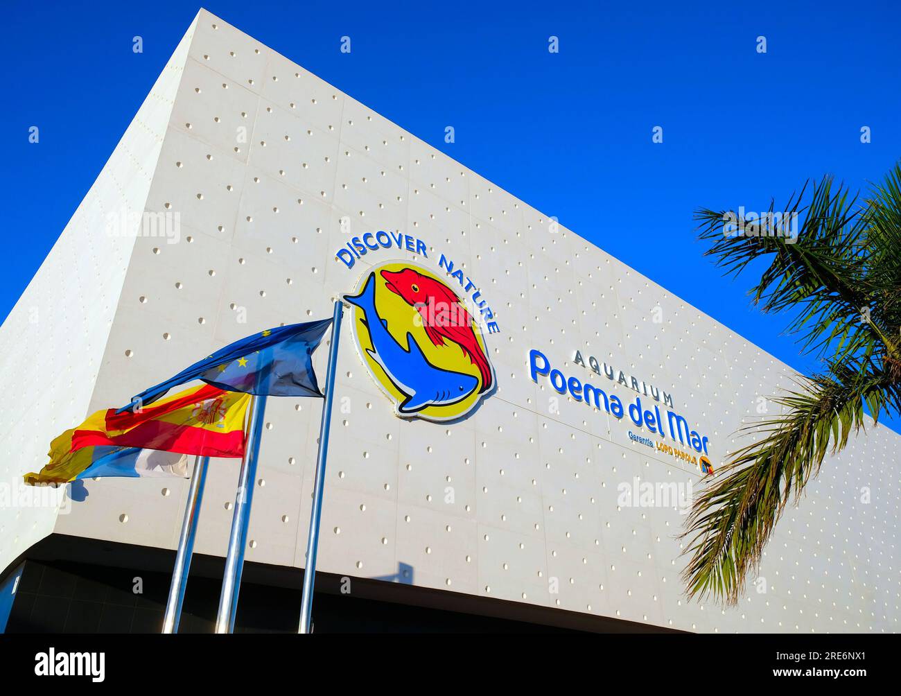 Las Palmas de Gran Canaria, Kanarische Inseln, Spanien, 2020. Januar 28: Meeresaquarium Poema del Mar, eine jüngste Ergänzung zu vielen Touristenattraktionen von Stockfoto