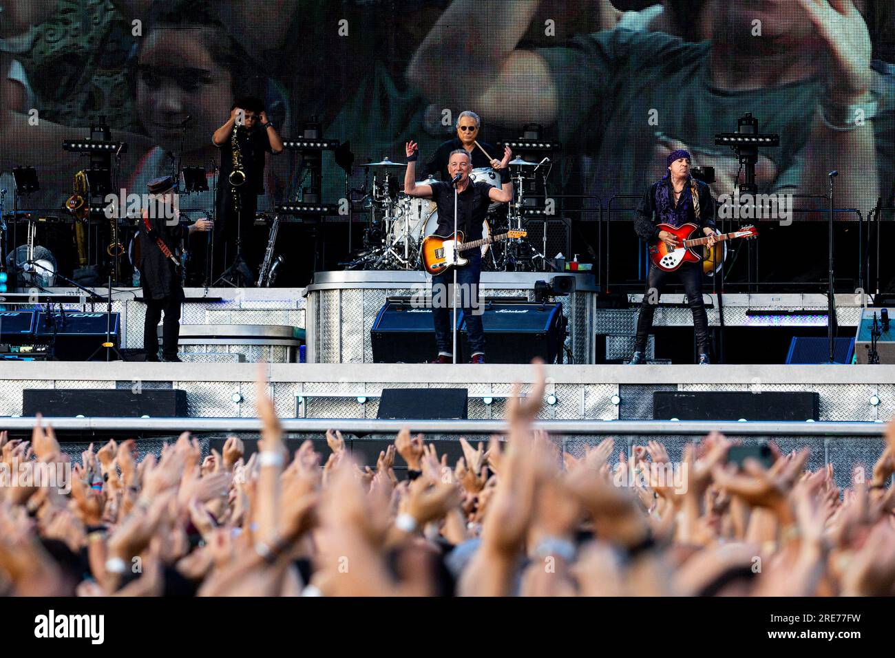 Monza, Italien. 25. Juli 2023. Bruce Springsteen tritt live im Autodromo di Monza auf. Kredit: SOPA Images Limited/Alamy Live News Stockfoto