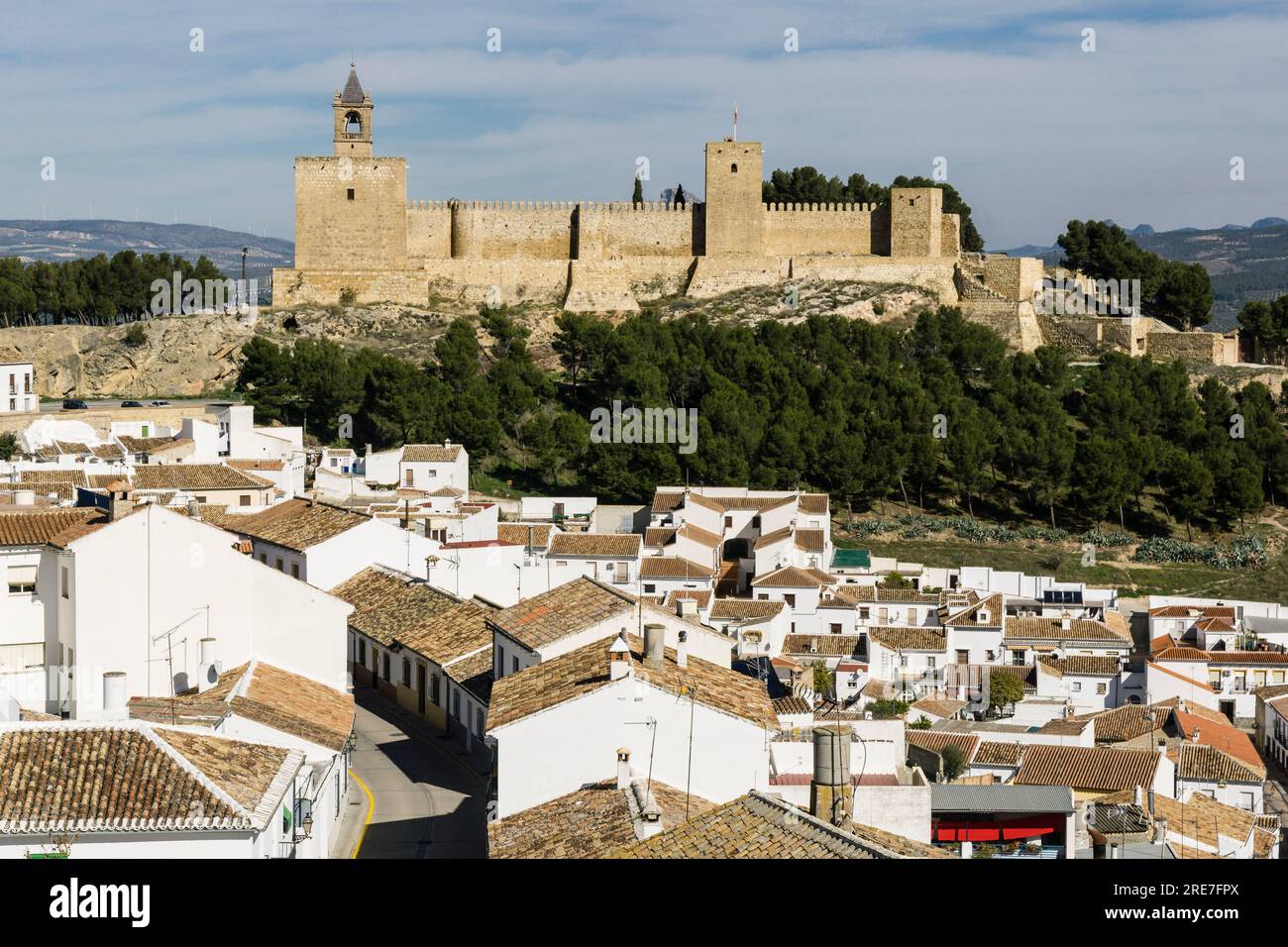 Alcazaba de Antequera, 14. Jahrhundert, Antequera, Andalusien, Spanien Stockfoto