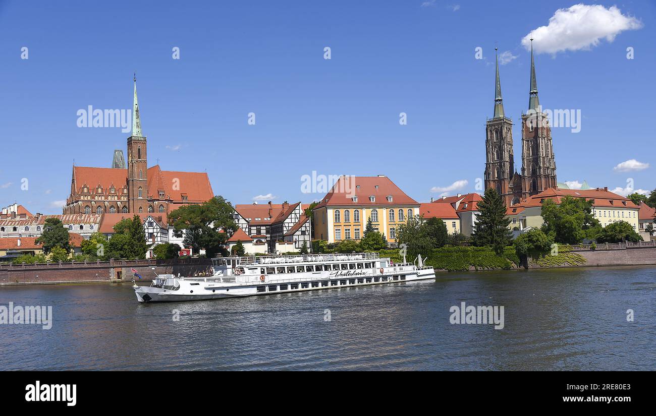 Die Kathedrale von St. John der Täufer in Breslau, Polen, 19. Juli 2023. (CTK Photo/Drahoslav Ramik) Stockfoto