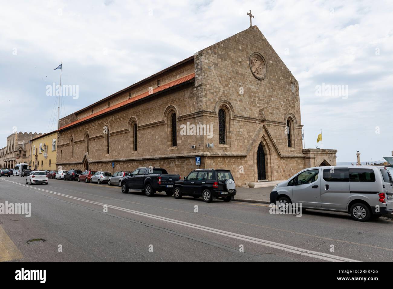 Kirche des Evangelismos in Rhodos-Stadt Stockfoto