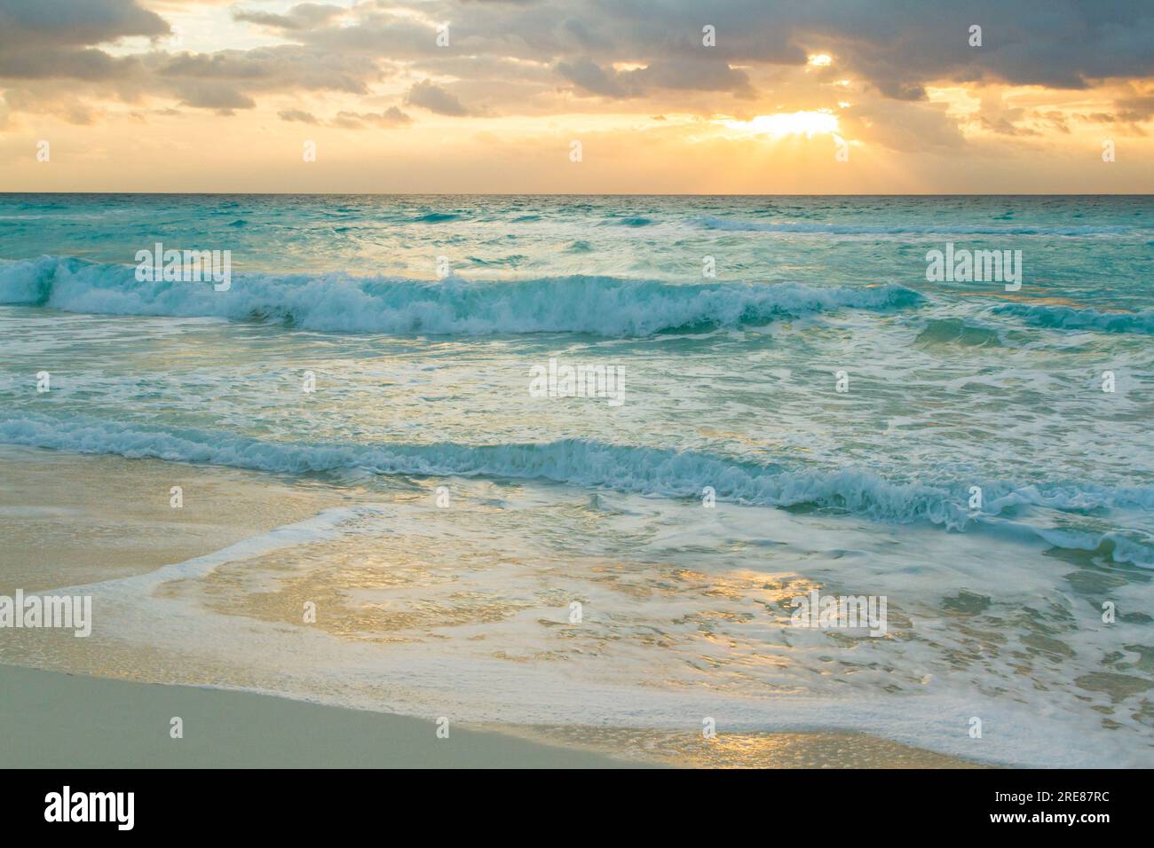 Strand des Karibischen Meeres Stockfoto