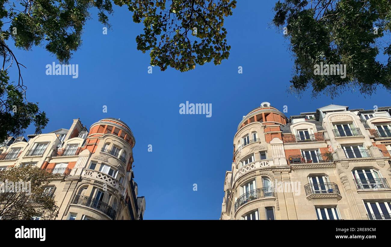 Architektur des 19. Jahrhunderts, Avenue de Versailles, Paris, Frankreich Stockfoto