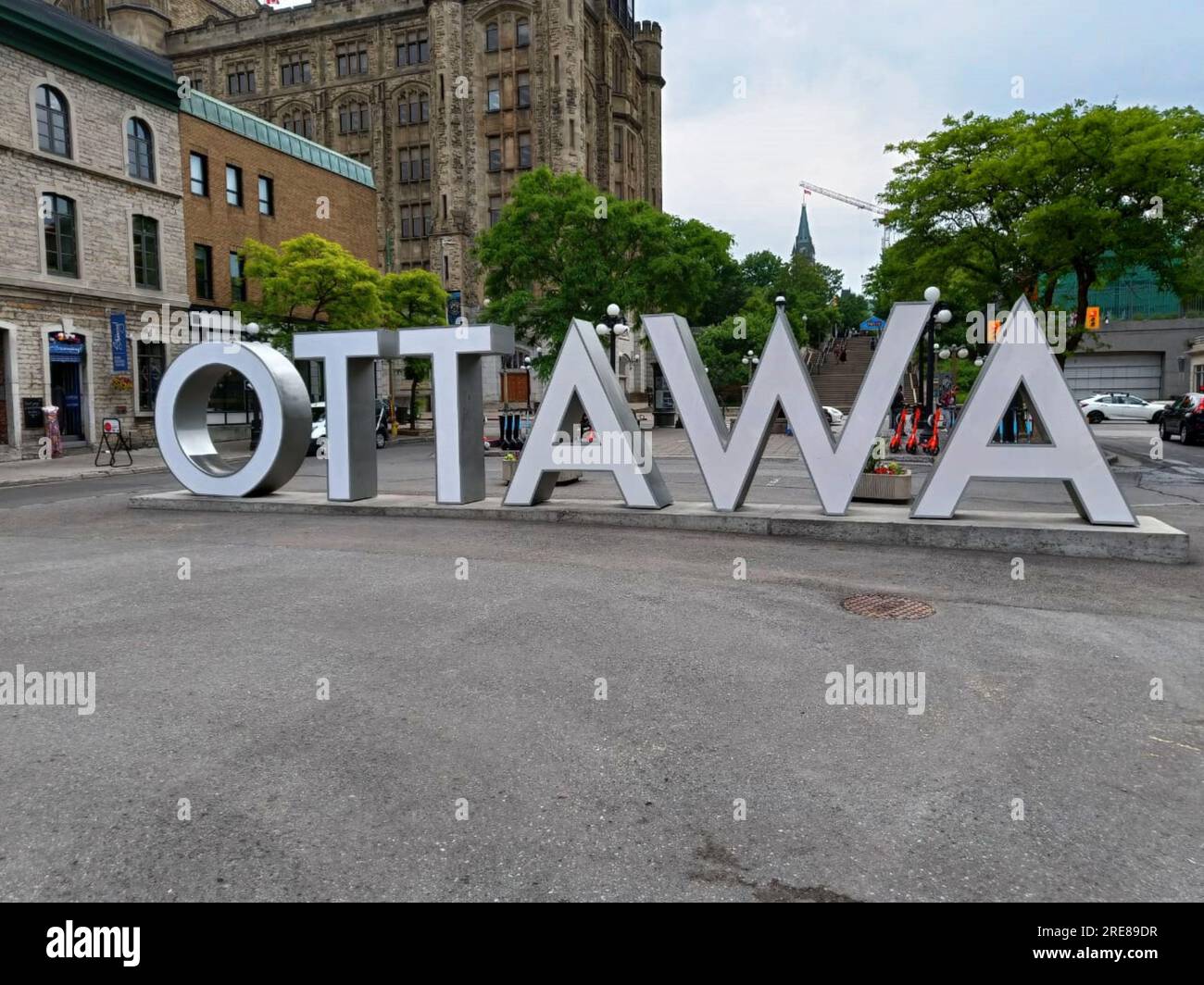 Das Dorf Óttawa'sign/Inspiration/Byword Market-Kanada Stockfoto