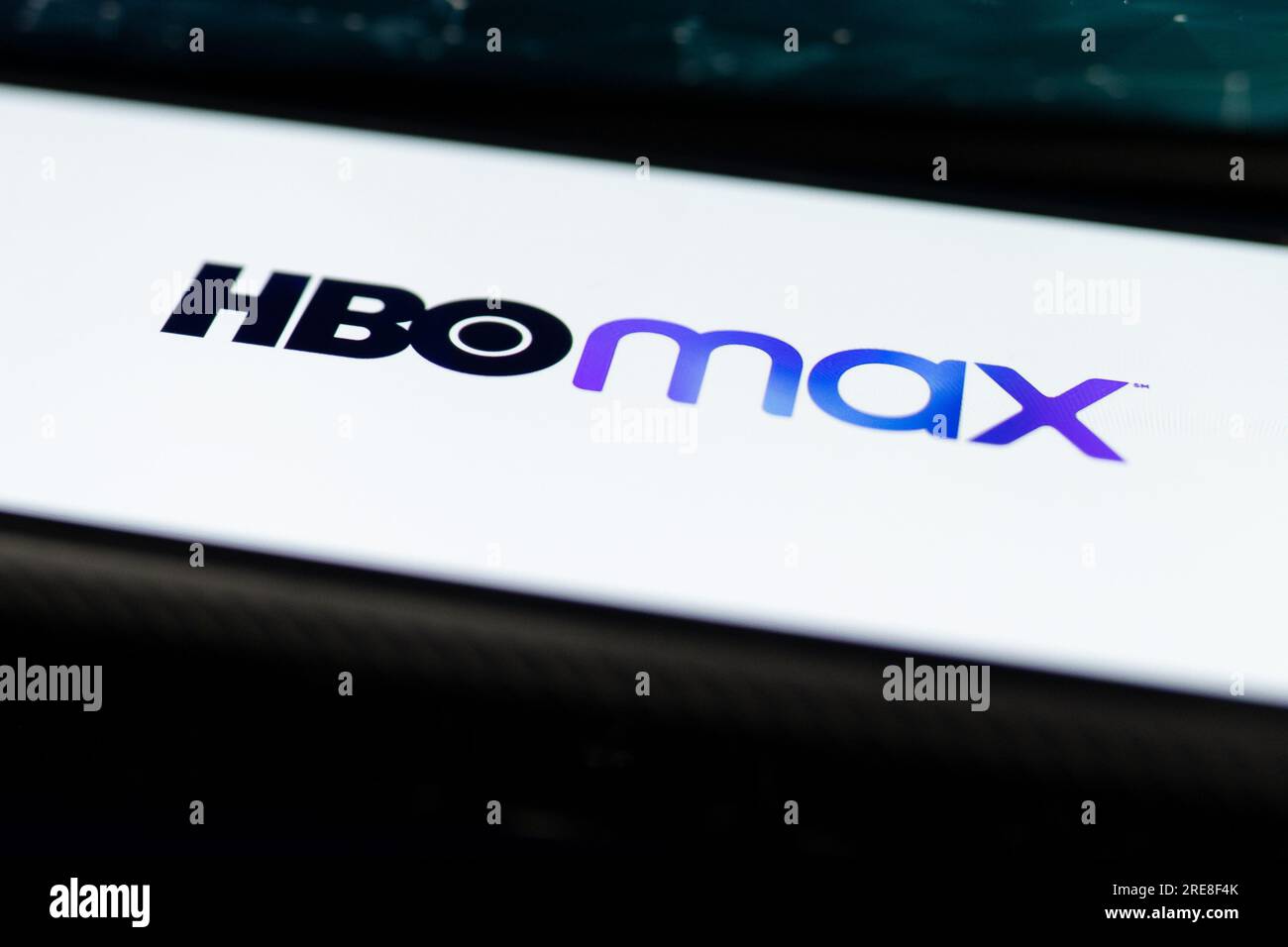 Nysa, Polen. 26. Juli 2023. In dieser Abbildung wird ein HBO max Logo auf einem Smartphone angezeigt. (Kreditbild: © Mateusz Slodkowski/ZUMA Press Wire) NUR REDAKTIONELLE VERWENDUNG! Nicht für den kommerziellen GEBRAUCH! Stockfoto