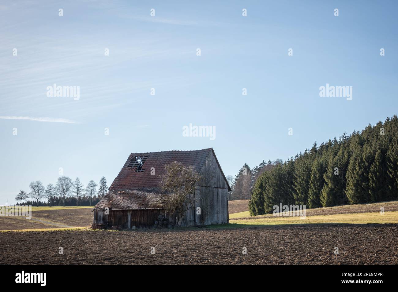 Alte Feldscheune im Schwabenland - Schwarzwald Deutschland Stockfoto