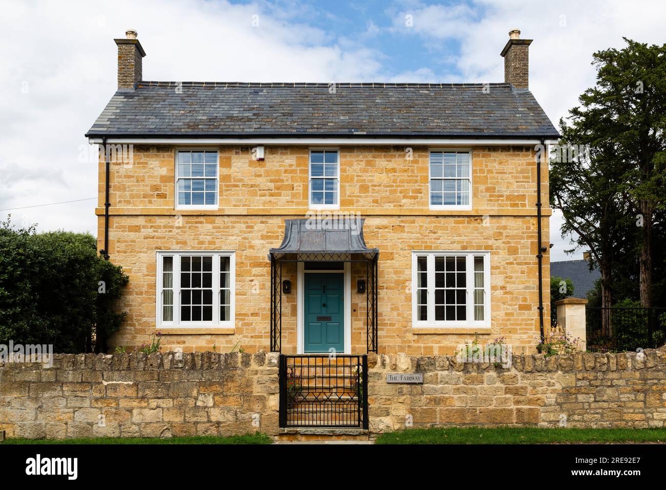 Hütte im Dorf Broadway, Worcestershire, England, in der Cotwolds Gegend von Oustanding Natural Beauty. Stockfoto