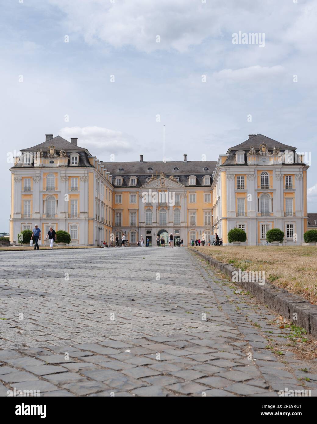 Frontalansicht des Schlosses Augustusburg, Brühl Stockfoto
