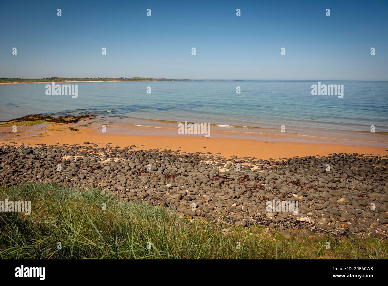 Embleton Bay in der Nähe von Low Newton-by-the-Sea, Northumberland, Großbritannien Stockfoto