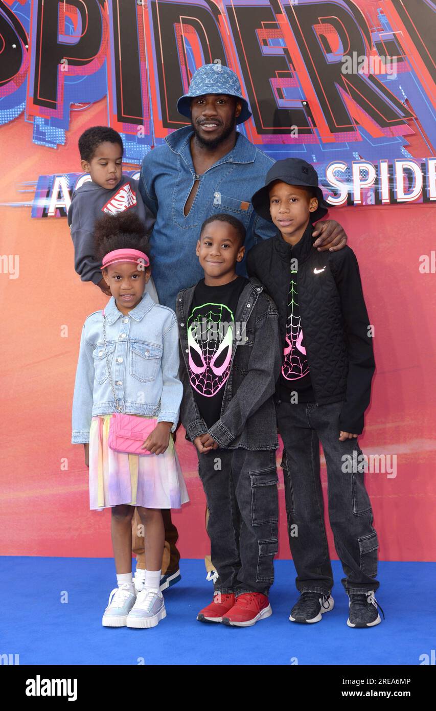 Foto Muss Gutgeschrieben Werden ©Alpha Press 078237 01/06/2023 Michail Antonio Spiderman Versus Across The Spiderverse Premiere In London Stockfoto