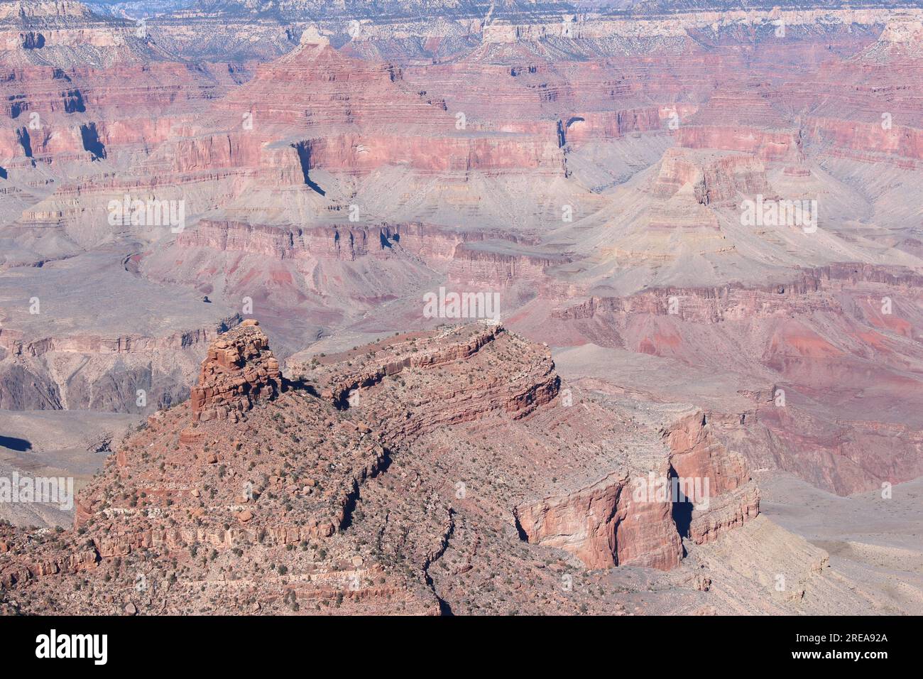 Blick auf den Grand Canyon - eines der 7 Weltwunder Stockfoto