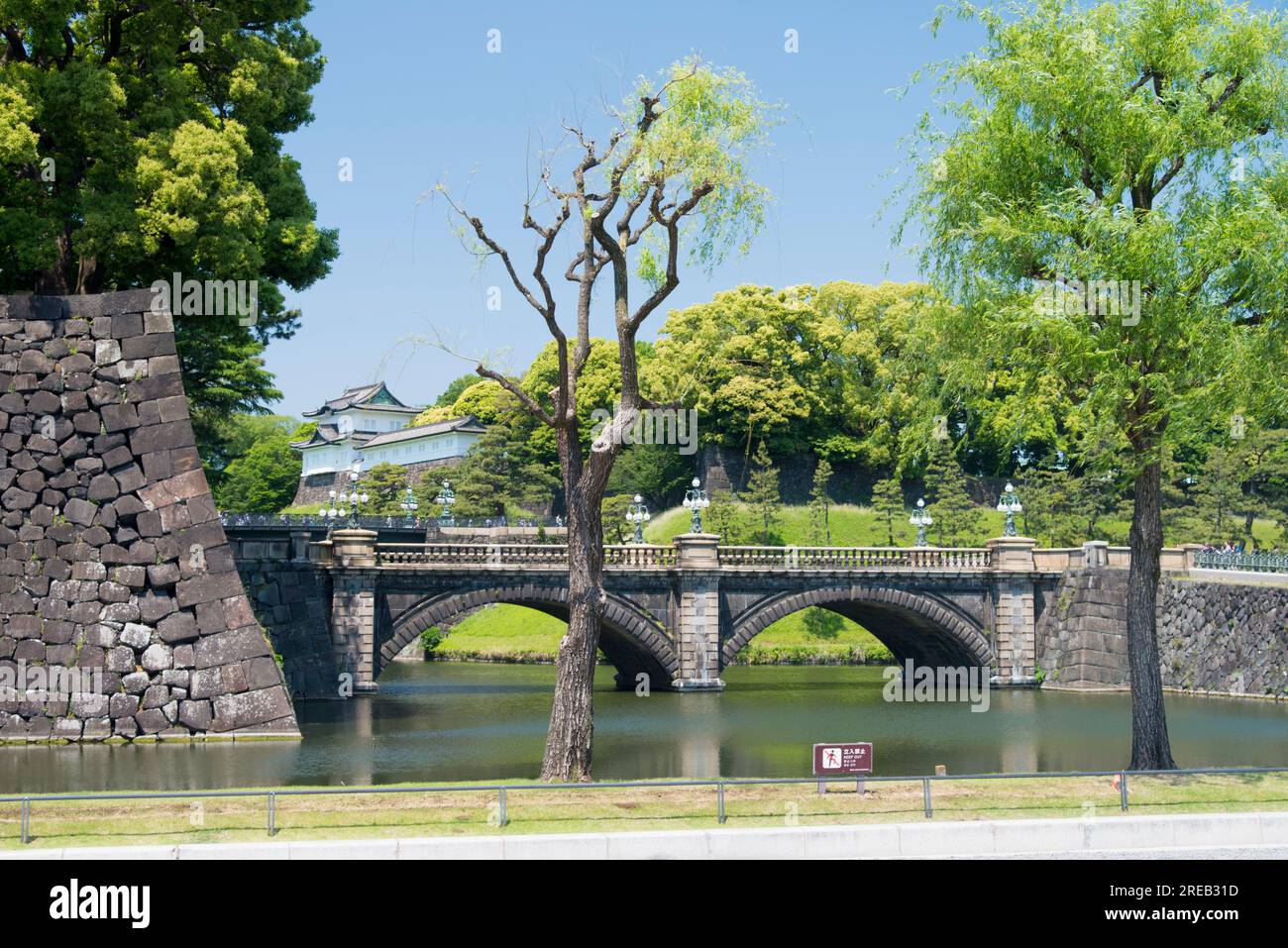 Nijubashi-Brücke Stockfoto