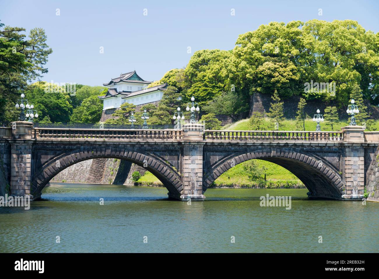 Nijubashi-Brücke Stockfoto