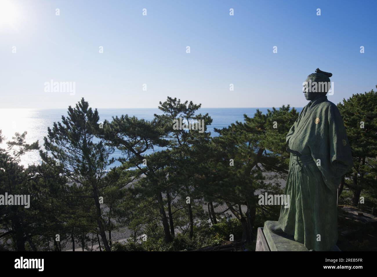 Statue von Ryoma Sakamoto Stockfoto