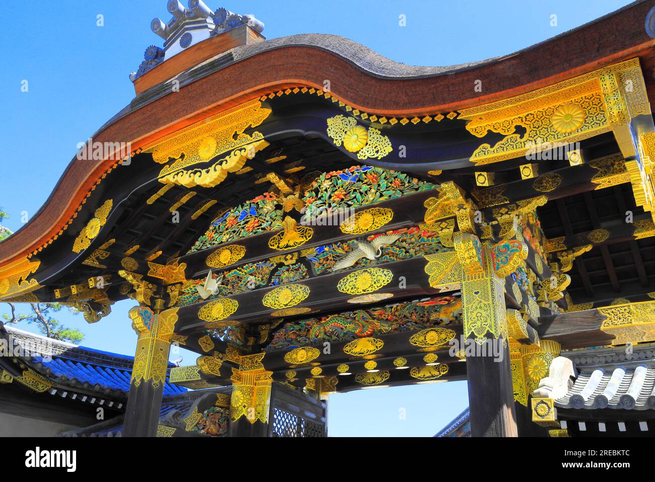 Karamon-Tor von Schloss Nijo Stockfoto