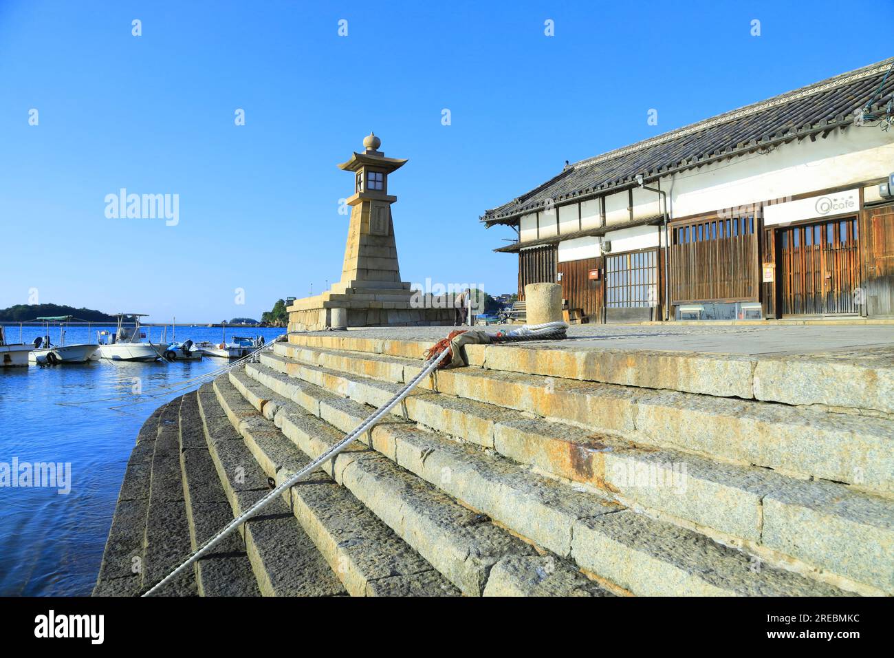 Tomonoura am Morgen Stockfoto