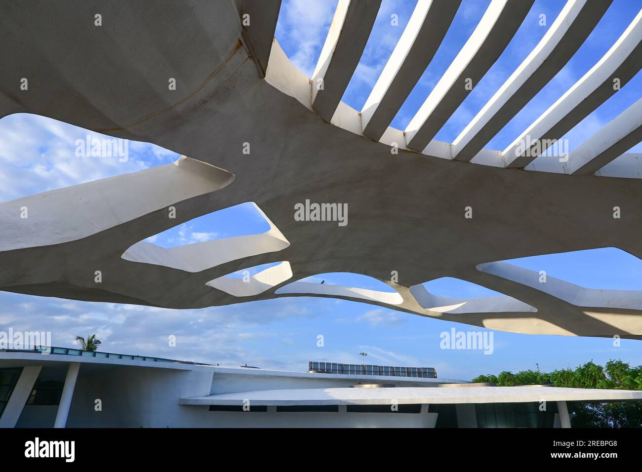 Wunderschöne futuristische Architektur Stockfoto