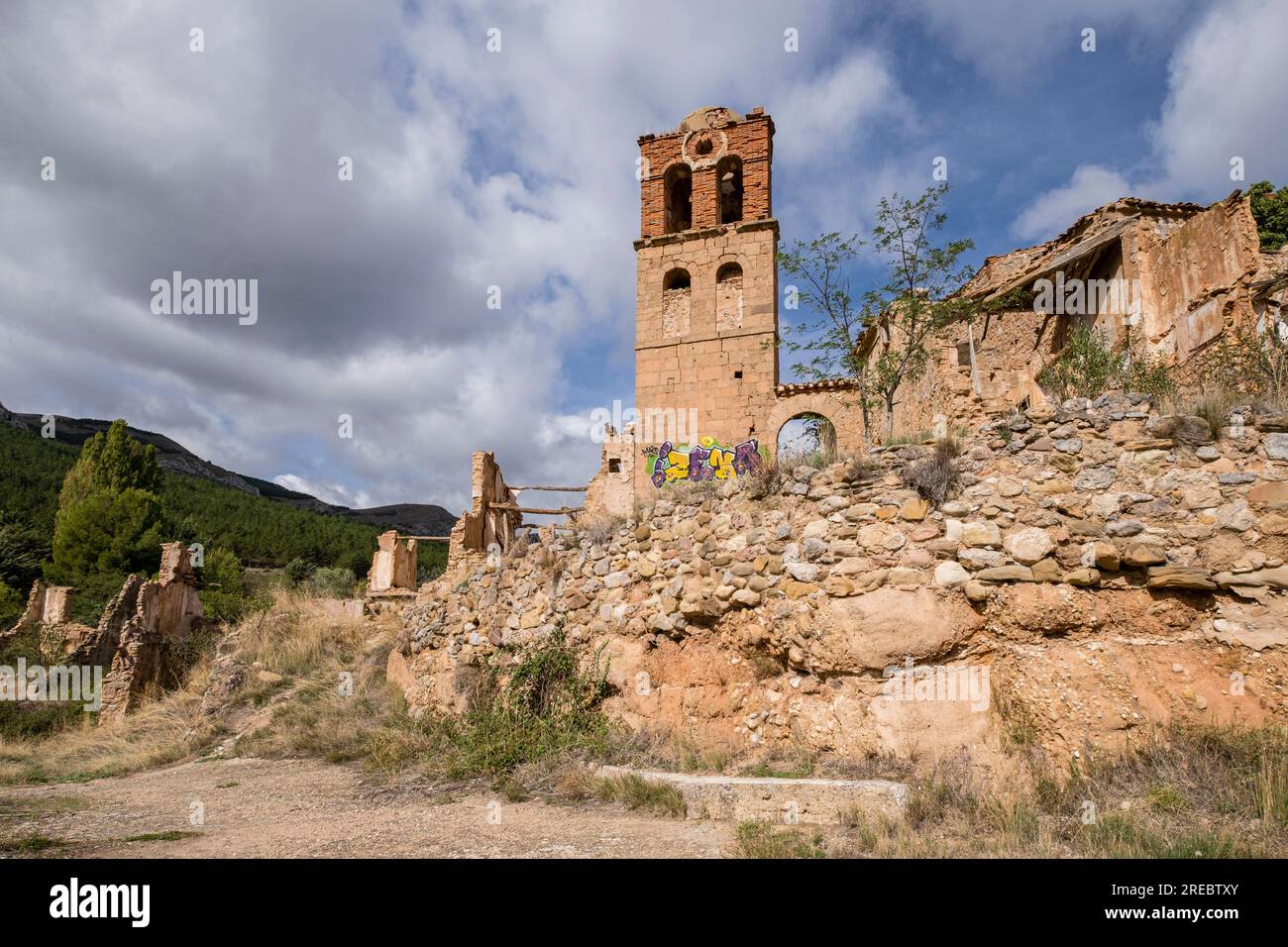 Turruncún, sierra de Préjano, La Rioja, Spanien, Europa Stockfoto