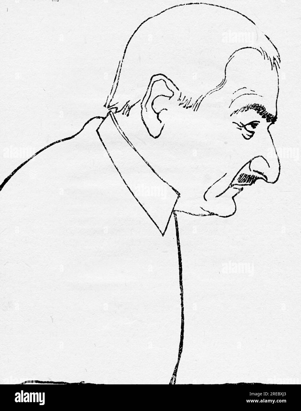 Wedekind, Frank, 24.7.1864 - 9,3.1918, deutscher Schriftsteller, Zeichnung von Emil Orlik, circa 1916, ADDITIONAL-RIGHTS-CLEARANCE-INFO-NOT-AVAILABLE Stockfoto