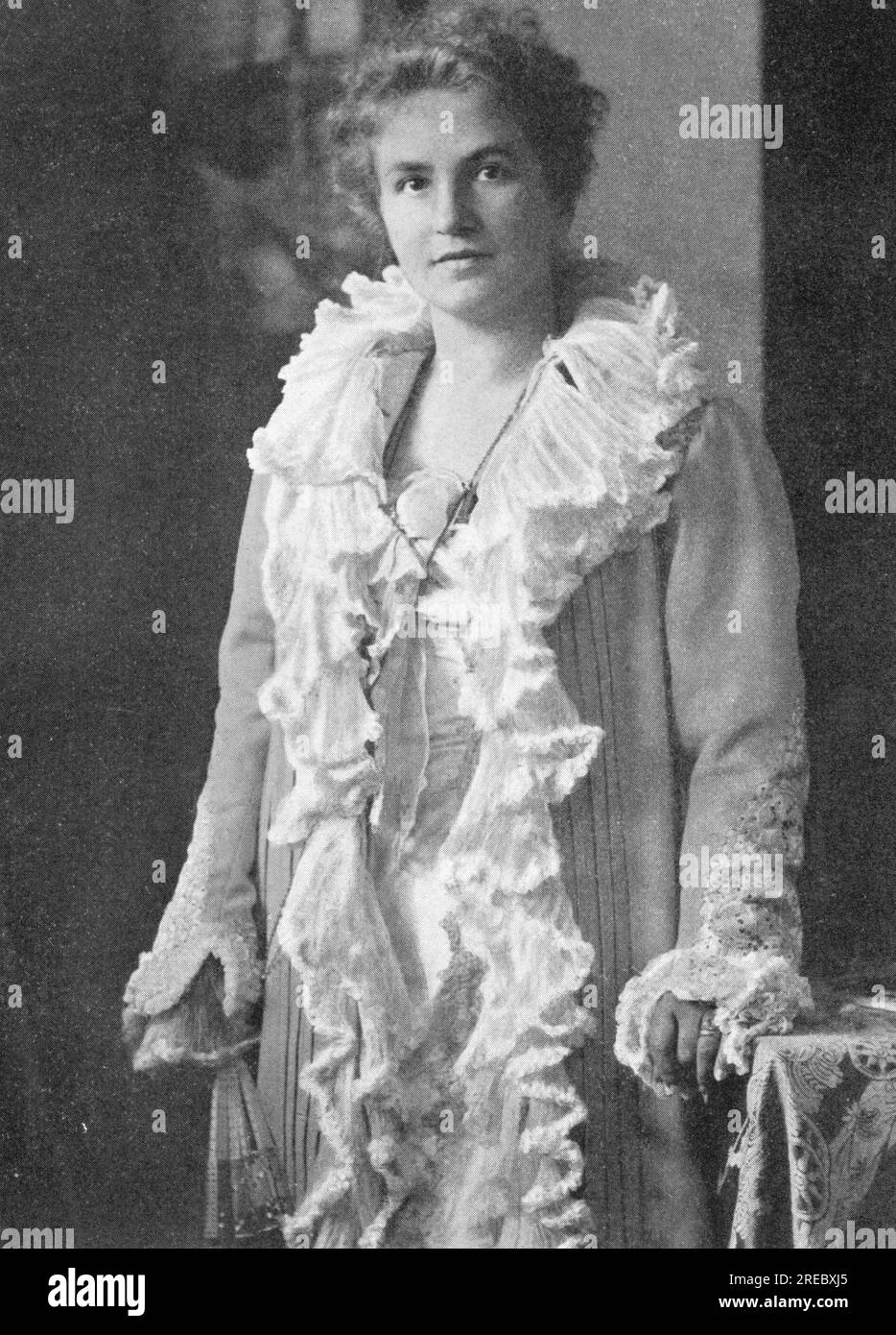 Wedekind, Erika, 13.11.1868 - 10.10.1944, deutscher Opernsänger (Sopran), Druck auf Foto, ADDITIONAL-RIGHTS-CLEARANCE-INFO-NOT-AVAILABLE Stockfoto