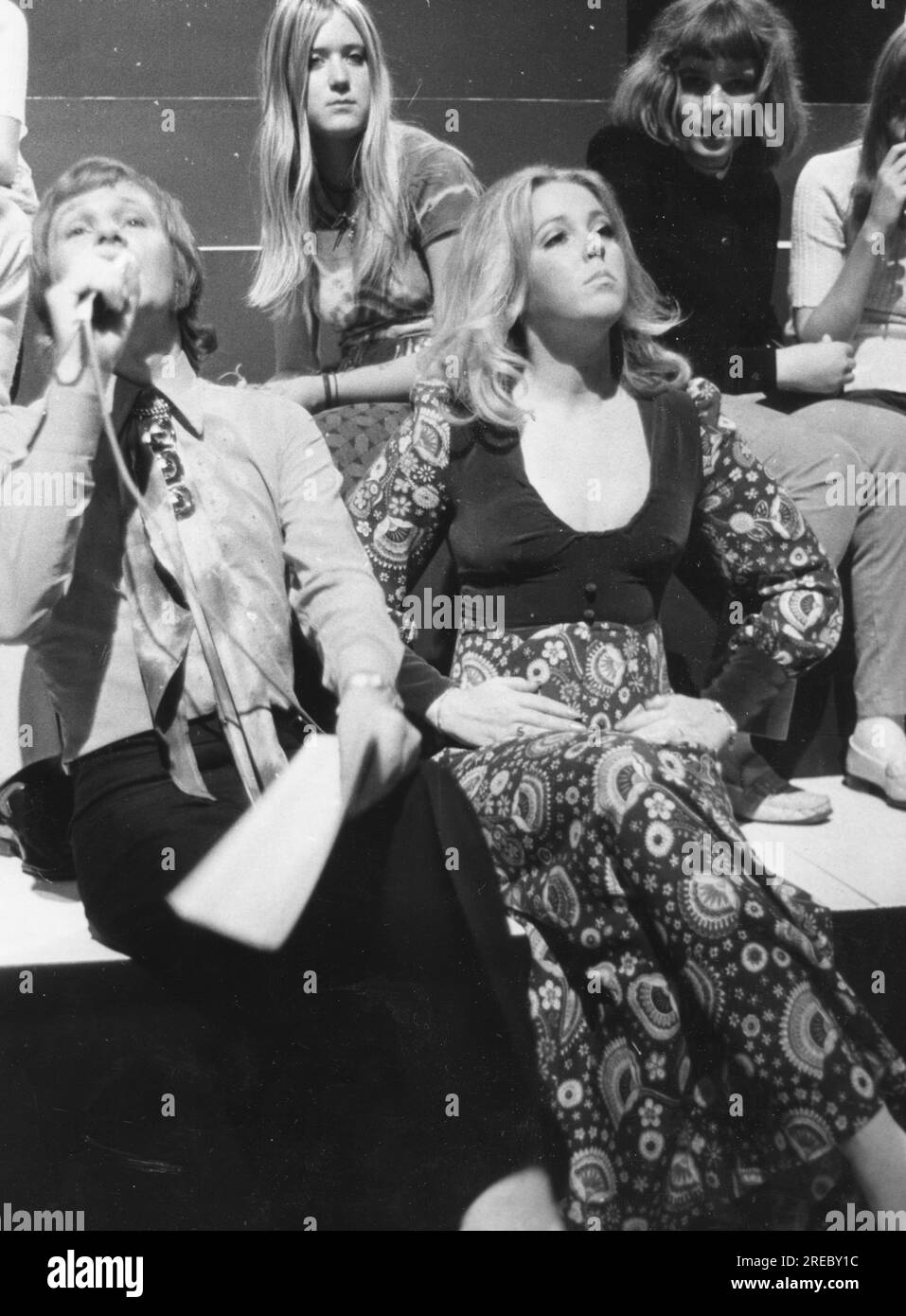 Webster, Deena, britische Sängerin, mit Graham Bonney, Deutschland, 1970, ADDITIONAL-RIGHTS-CLEARANCE-INFO-NOT-AVAILABLE Stockfoto