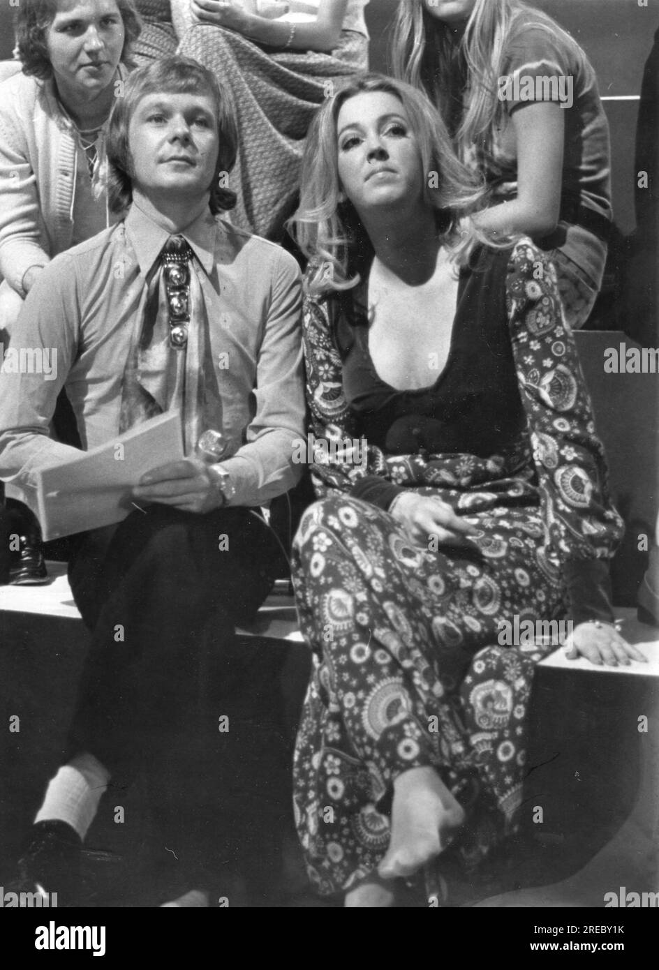 Webster, Deena, britische Sängerin, mit Graham Bonney, Deutschland, 1970, ADDITIONAL-RIGHTS-CLEARANCE-INFO-NOT-AVAILABLE Stockfoto
