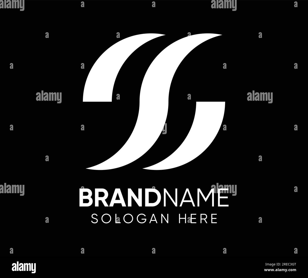 Initial Letter S Monogramm-Logo Stock Vektor