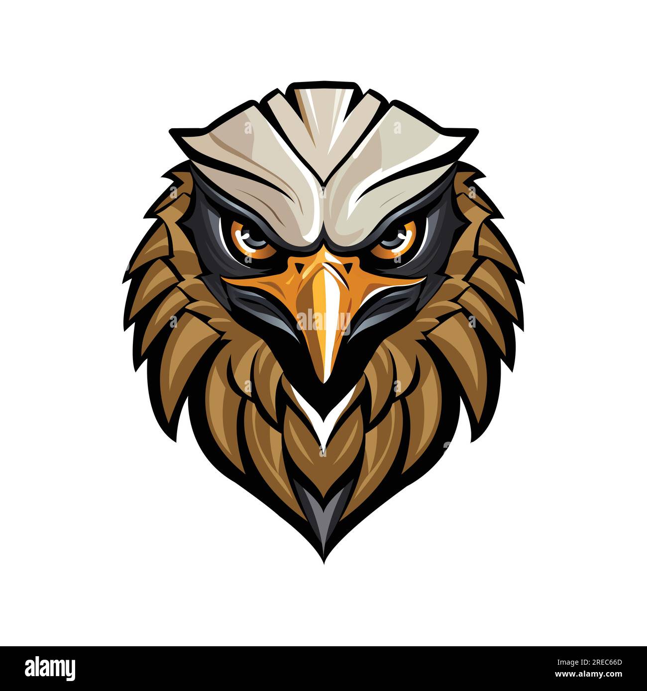 eagle Maskottchen Gaming-Logo Stock Vektor