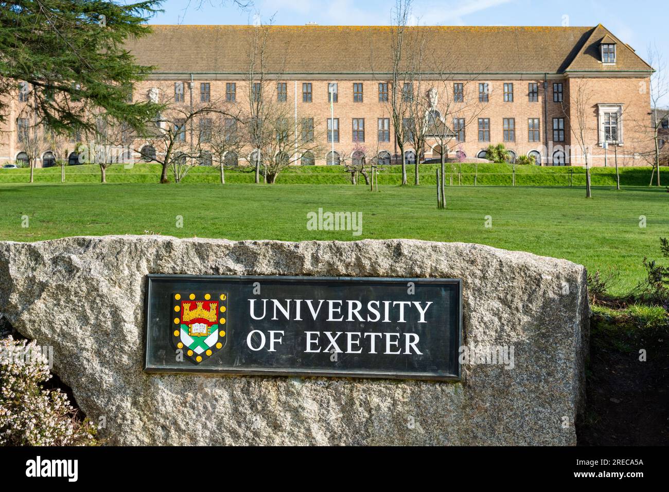 Exeter University, Exeter, Devon, Großbritannien Stockfoto