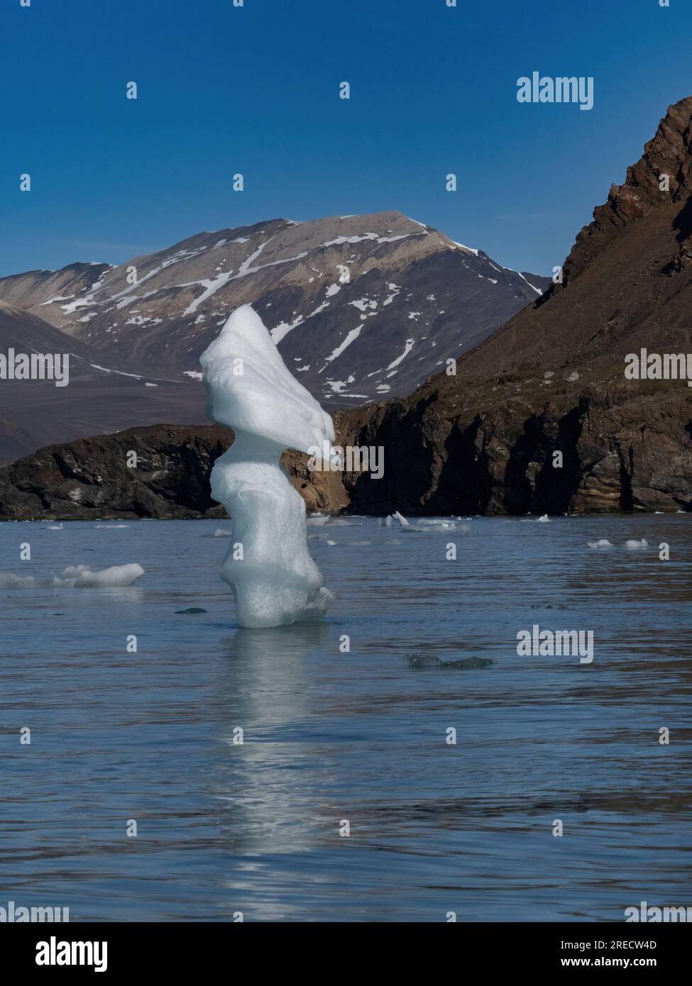Fjortende Julibukta Bay in Svalbard, Norwegen Stockfoto