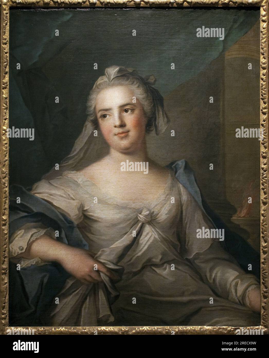 Madame Infante en vestale - Peinture de Jean Marc (Jean-Marc) Nattier (1685-1766), Huile sur toile, Art francais 18e Siecle - Musee des Beaux Arts de Pau Stockfoto