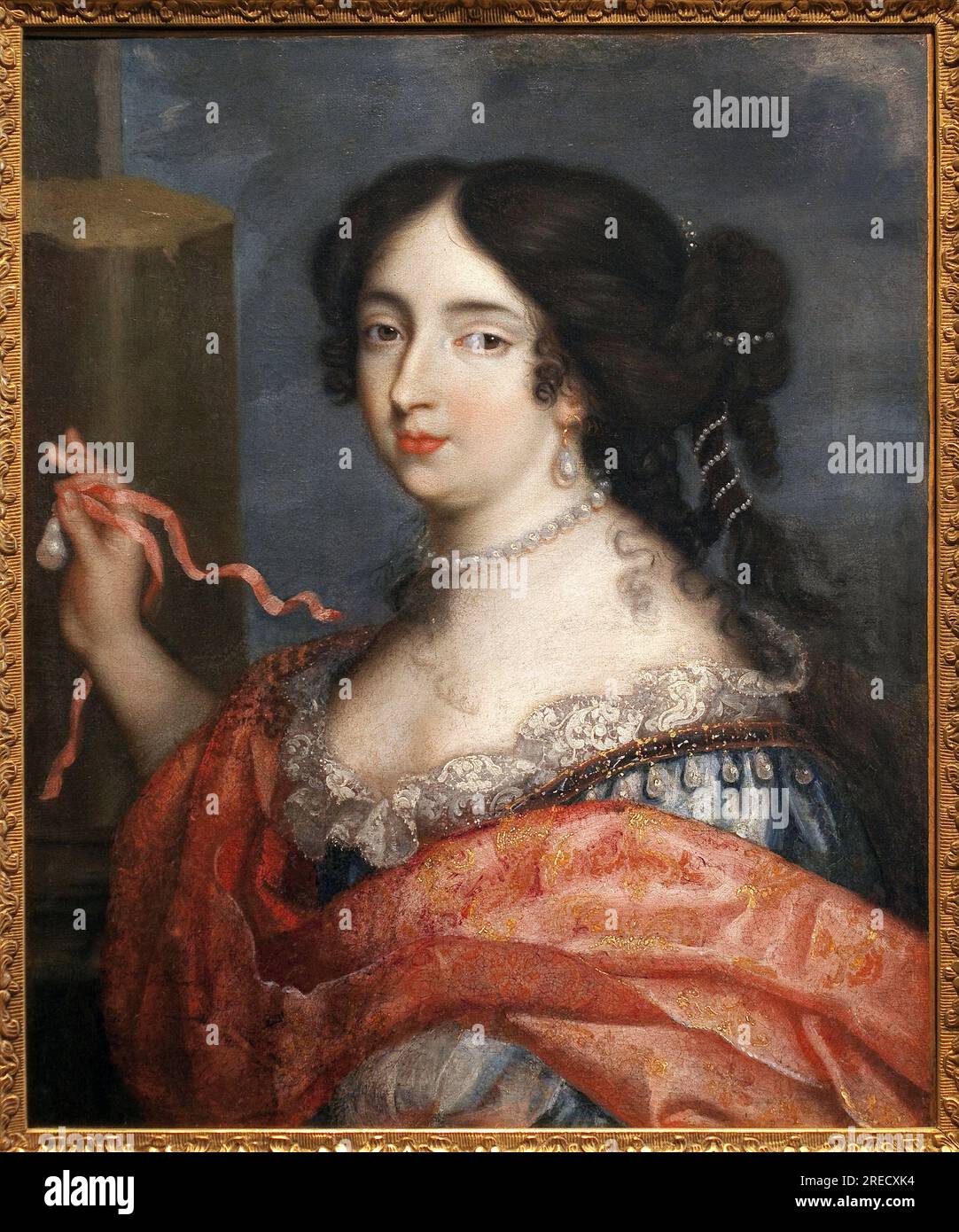 Francoise d'Aubigne (Madame de Maintenon, 1635-1719). Peinture de Pierre i Mignard, dit le Romain (1612-1695), huile sur toile, Art francais, 17e siecle. Musée des Beaux Arts de Niort. Stockfoto