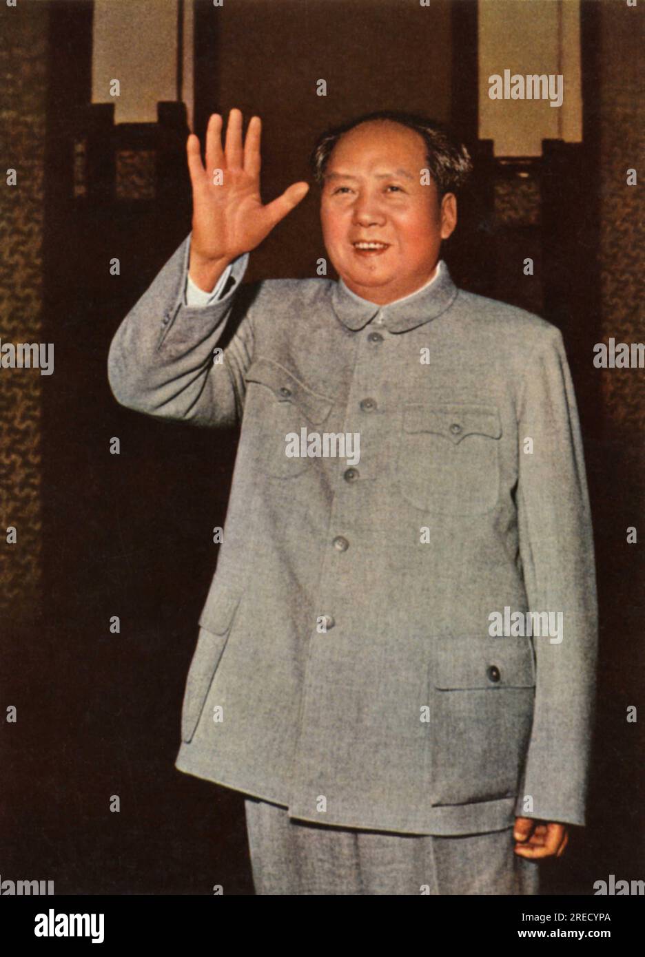 Portrait de Mao Zedong (1893-1976). Chine, Vers 1960. Stockfoto