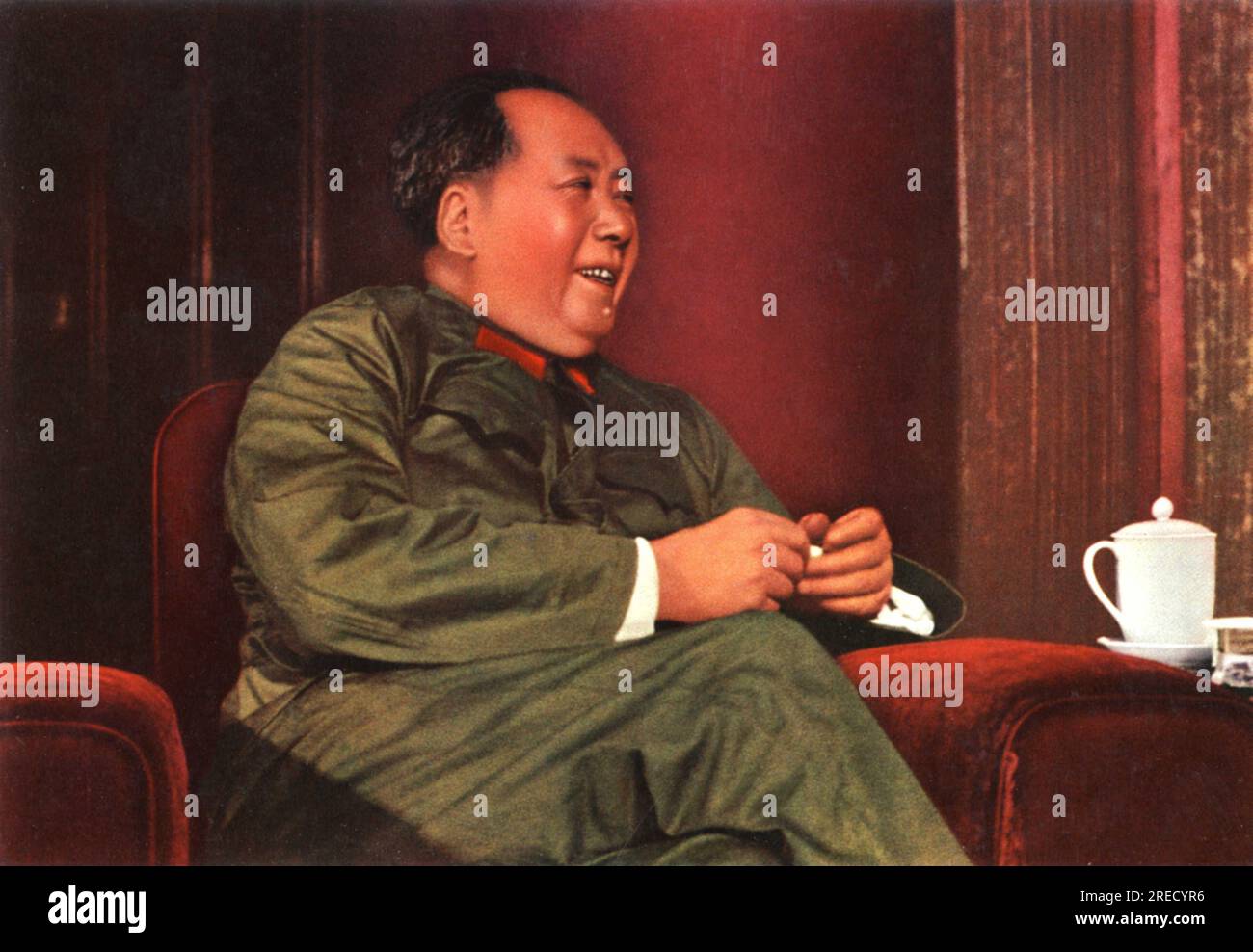Portrait de Mao Zedong (1893-1976). Chine, Vers 1960. Stockfoto
