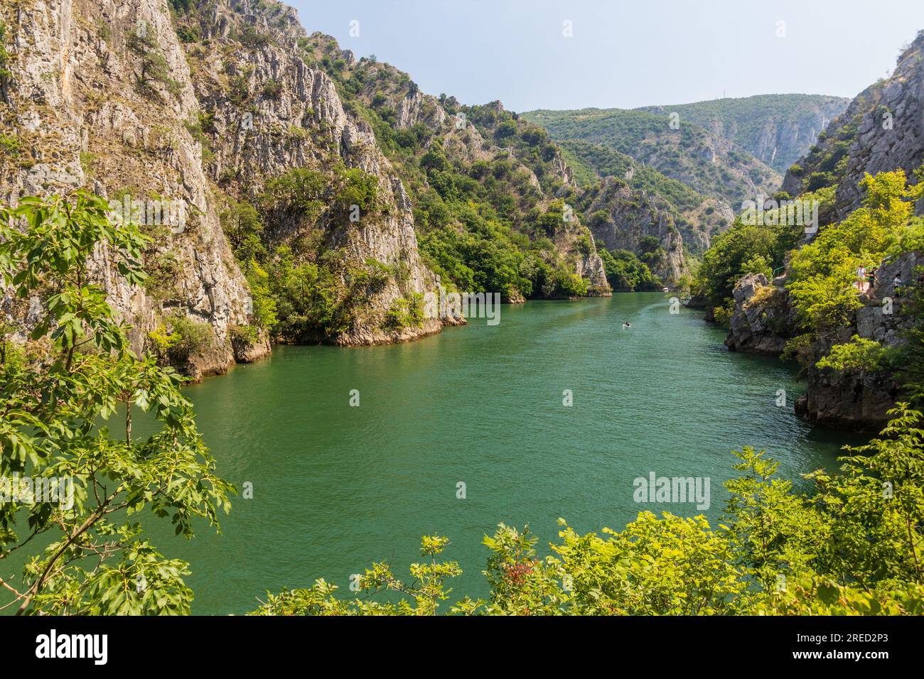 Matka Canyon in Nordmazedonien Stockfoto