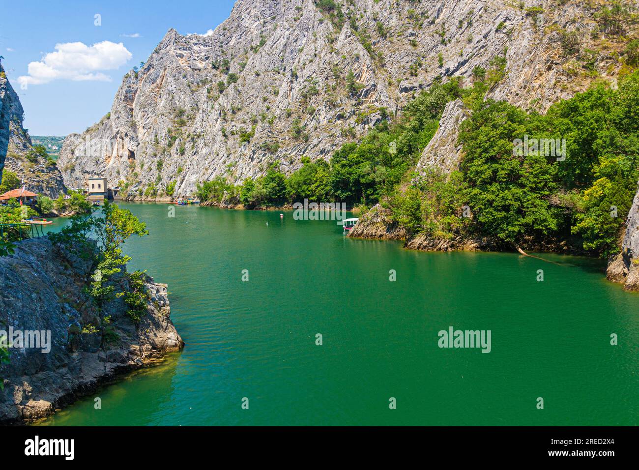 Matka Canyon in Nordmazedonien Stockfoto