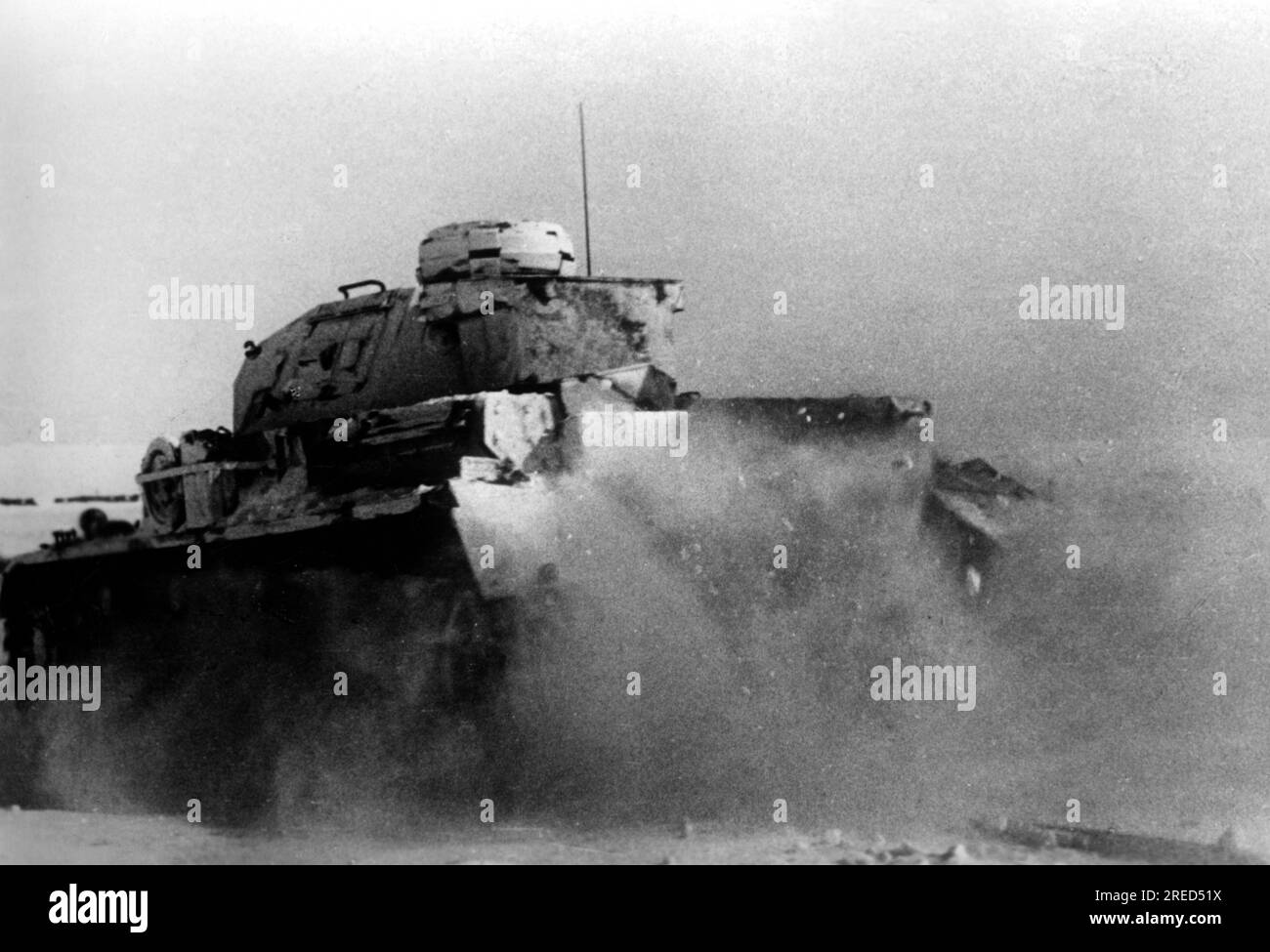 Deutscher Panzer IV bei Michaelowka im südlichen Teil der Ostfront. Foto: Leher [maschinelle Übersetzung] Stockfoto