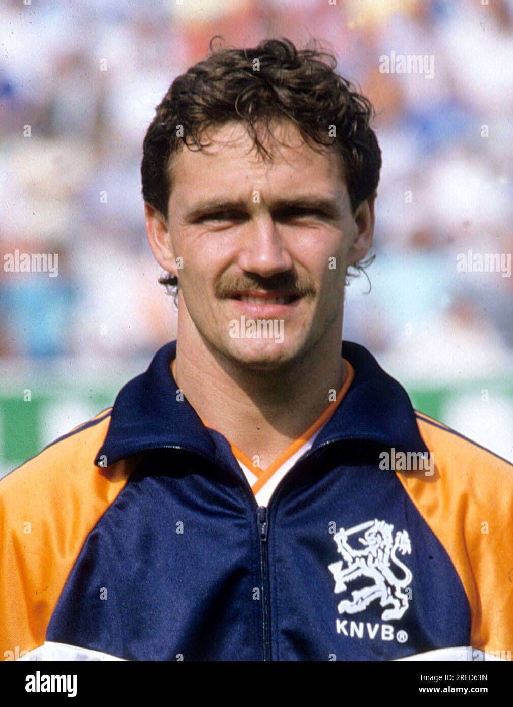 Fußball EM 1988 in Deutschland / England - Niederlande 1:3 /15.06.1988 in Düsseldorf / Berry van Aerle [automatisierte Übersetzung] Stockfoto