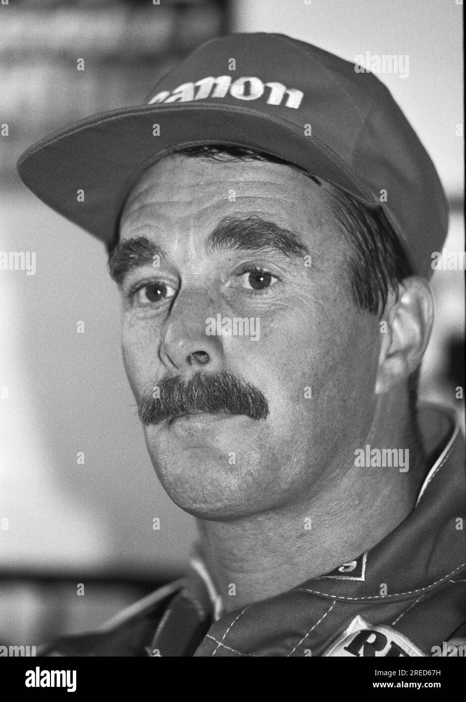 Deutschland, Hockenheim, 15/07/1992 Archiv: 35-61-05 Formel 1 Testfahrten im Hockenheimring Foto: Nigel Mansell, Williams Renault [maschinelle Übersetzung] Stockfoto