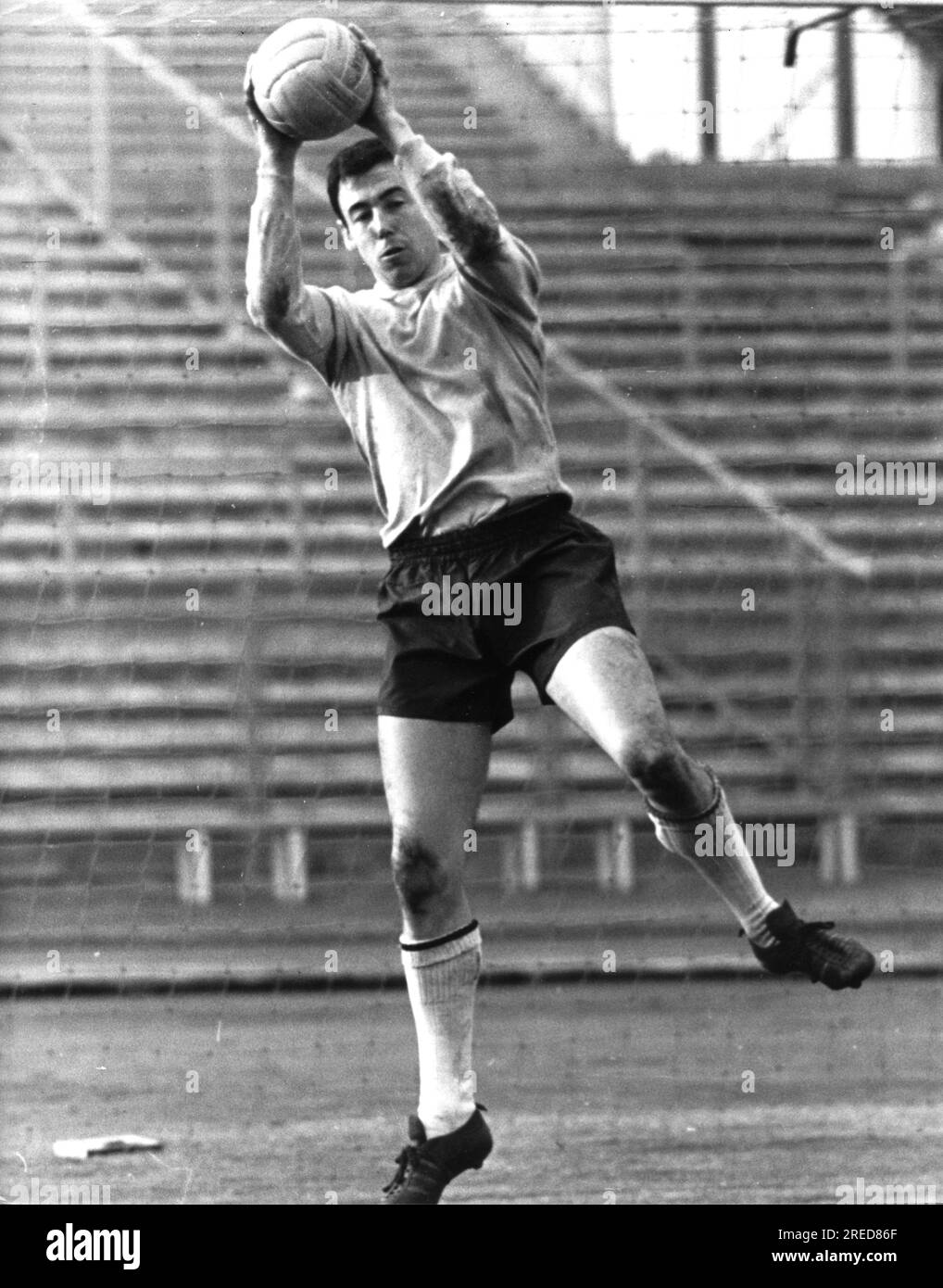 Weltmeisterschaft 1970 in Mexiko. Torwart Gordon Banks (England) 12.06.1970. [Maschinelle Übersetzung] Stockfoto