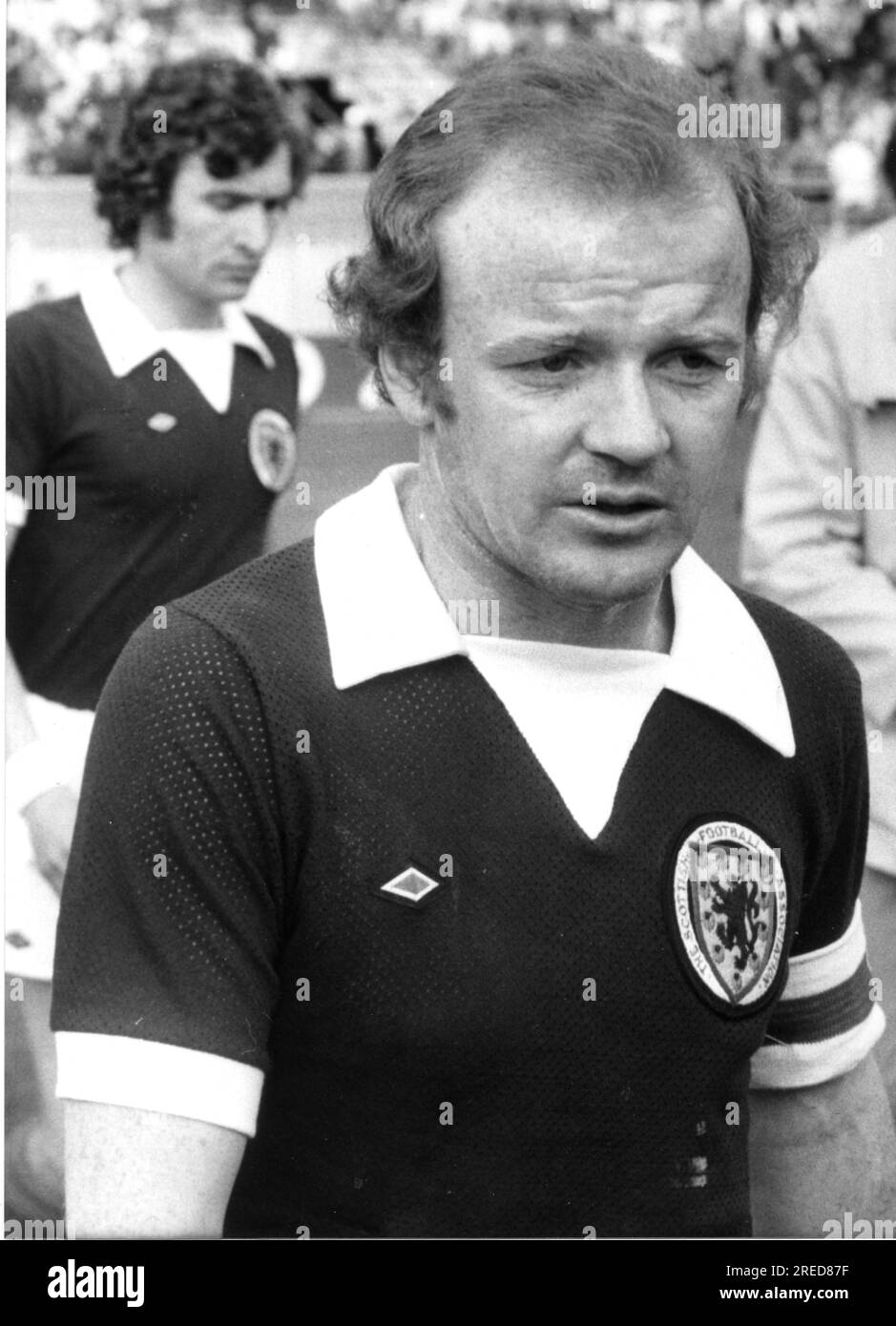 Fußball - Weltmeisterschaft 1974 / Billy Bremner (Schottland) Aufn. 14.06.1974. In Dortmund. [Maschinelle Übersetzung] Stockfoto