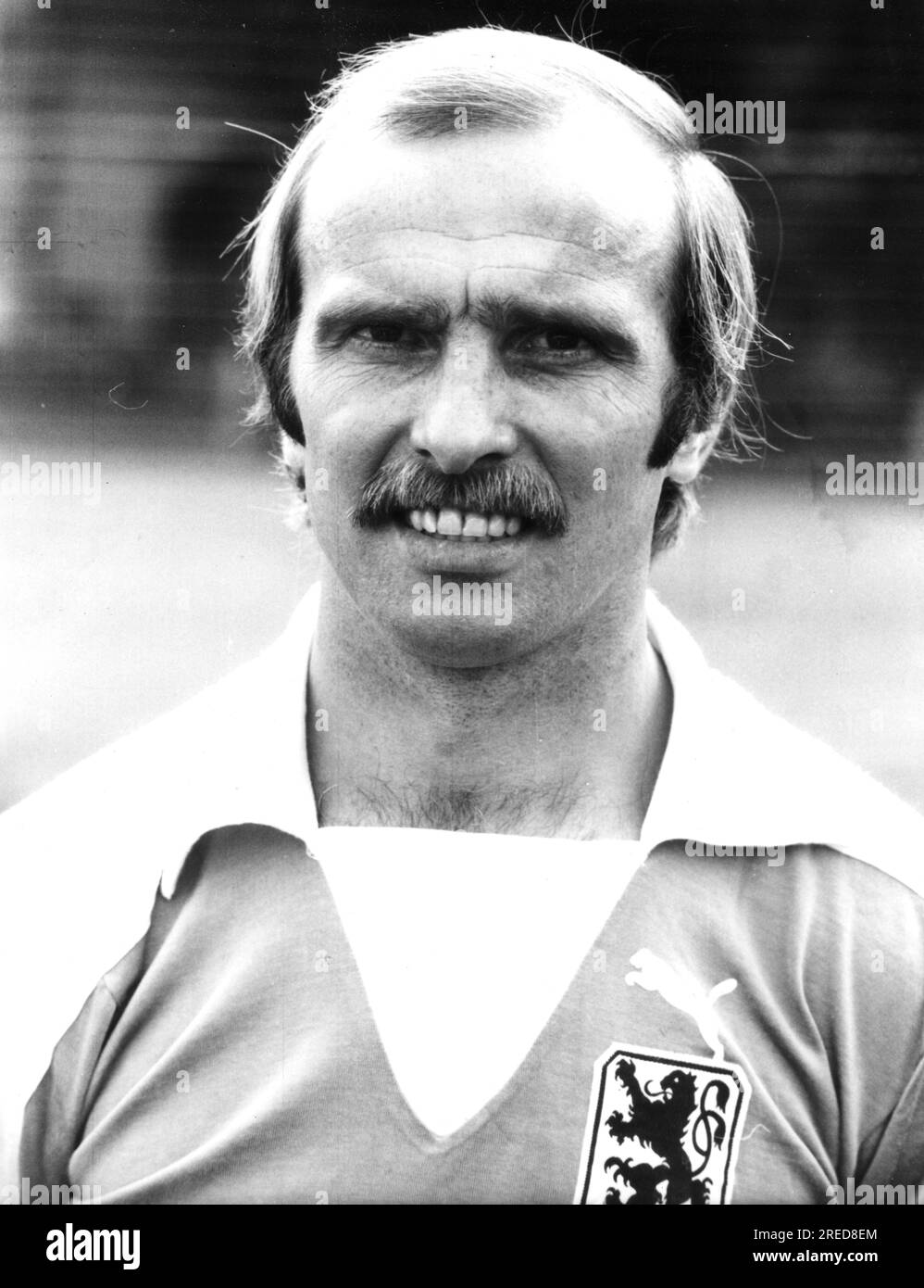 2. Bundesliga Fußball 1981/82. Erich Beer 1860 München im Porträt 01.08.1981. (Geschätzt). [Maschinelle Übersetzung] Stockfoto
