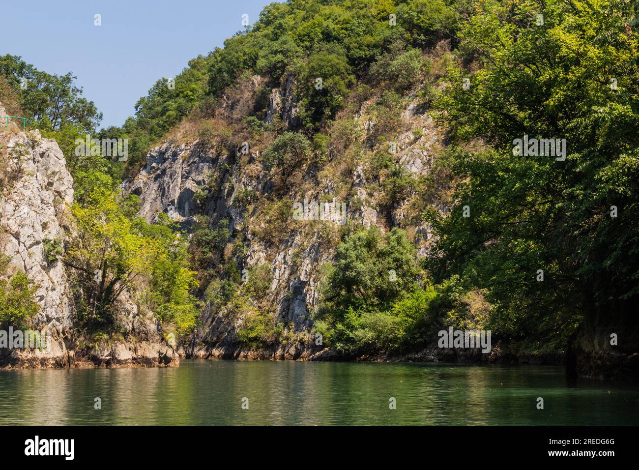 Matka Canyon in Nordmazedonien Stockfoto