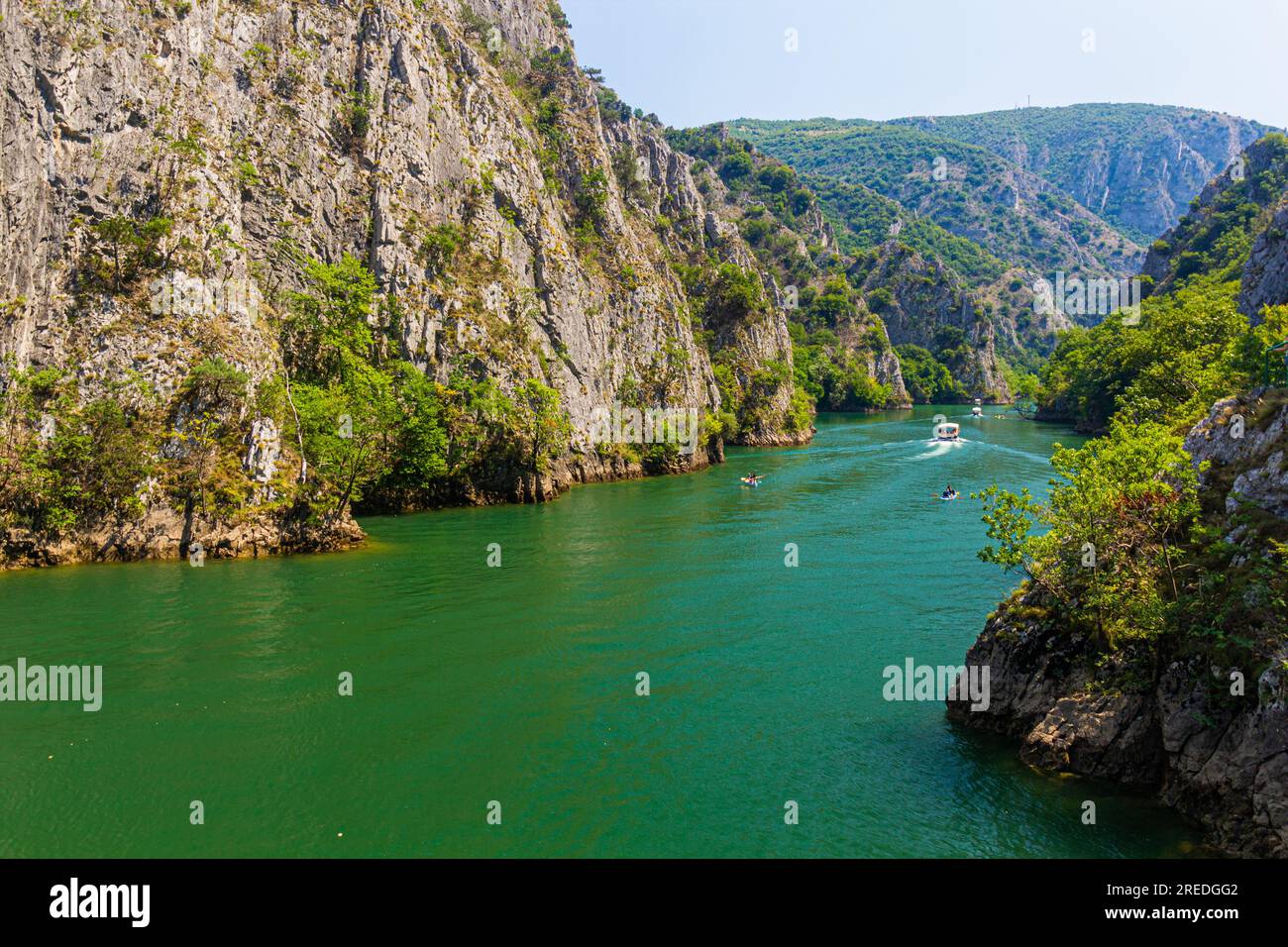 Matka Canyon in Nordmazedonien Stockfoto