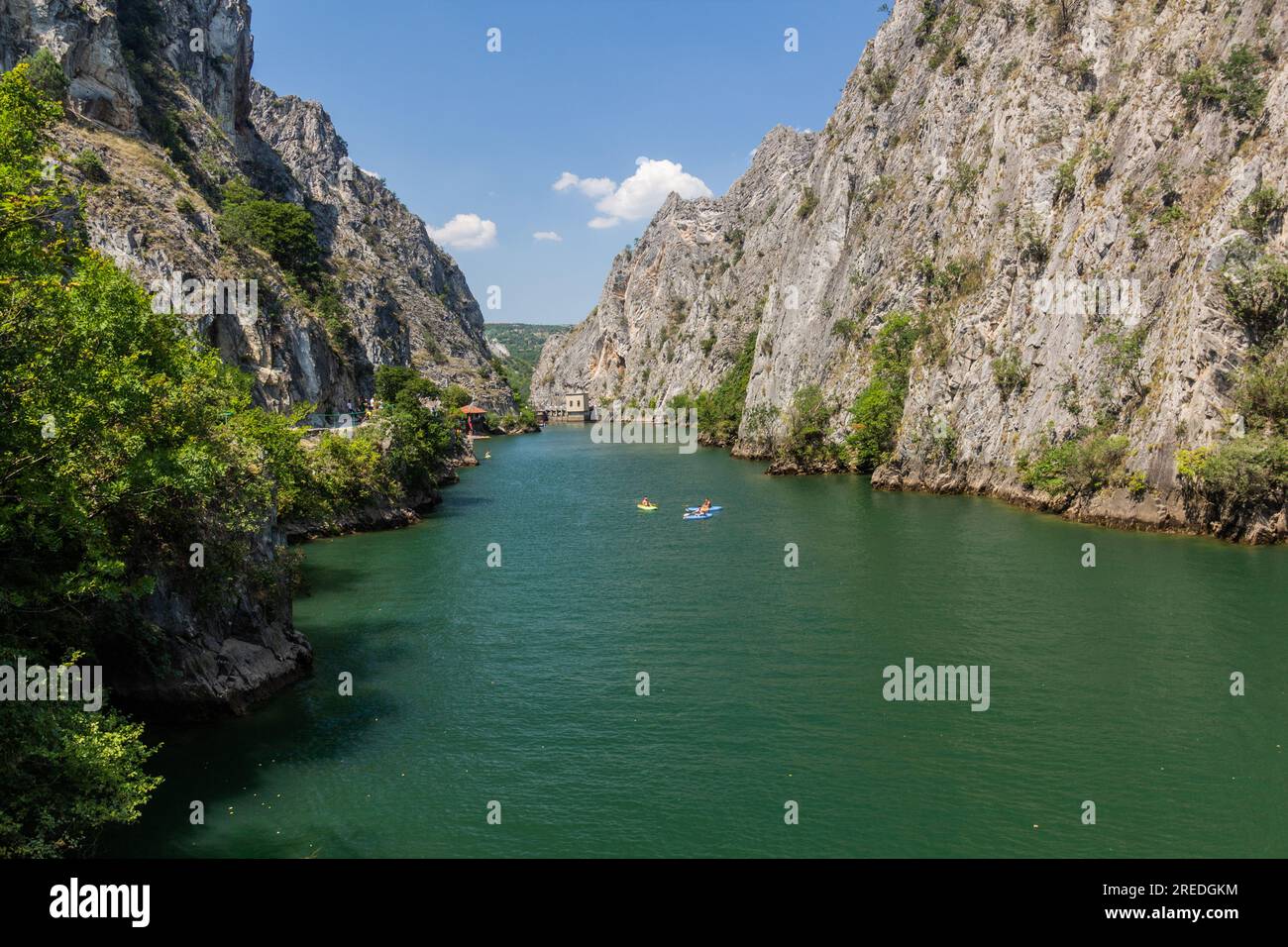 Matka Canyon in Nordmazedonien Stockfoto