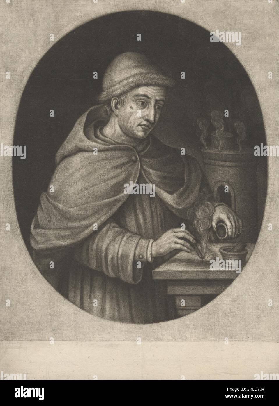 Berthold Schwarz von Jacob Gole Stockfoto