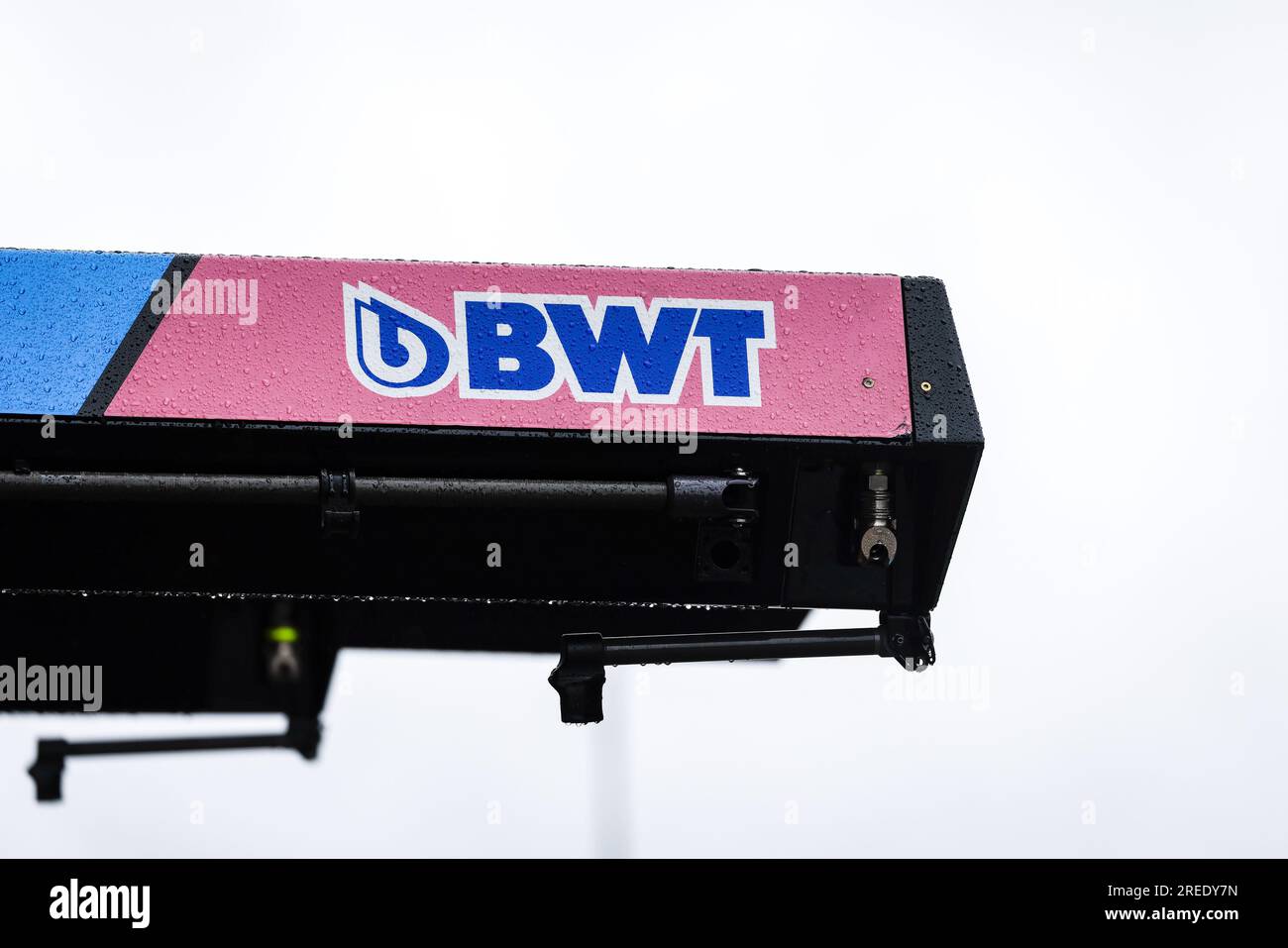 Stavelot, Belgien, 27./07./2023, Alpine-F1-Mannschaftsdarstellung während des Formel-1-MSC-Cruises-Grand Prix 2023 in Belgien, 12. Runde der Formel-1-Weltmeisterschaft 2023 vom 28. Bis 30. Juli 2023 auf dem Circuit de Spa-Francorchamps in Stavelot, Belgien Stockfoto