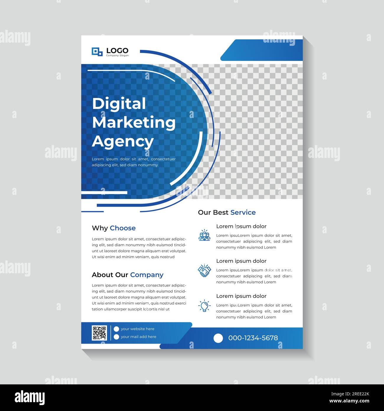 Modernes Marketing Business Flyer Template Design, Marketing Flyer, Business Template Stock Vektor